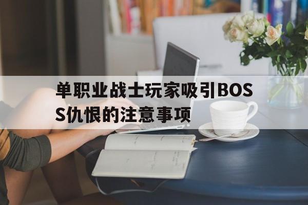 关于单职业战士玩家吸引BOSS仇恨的注意事项的信息